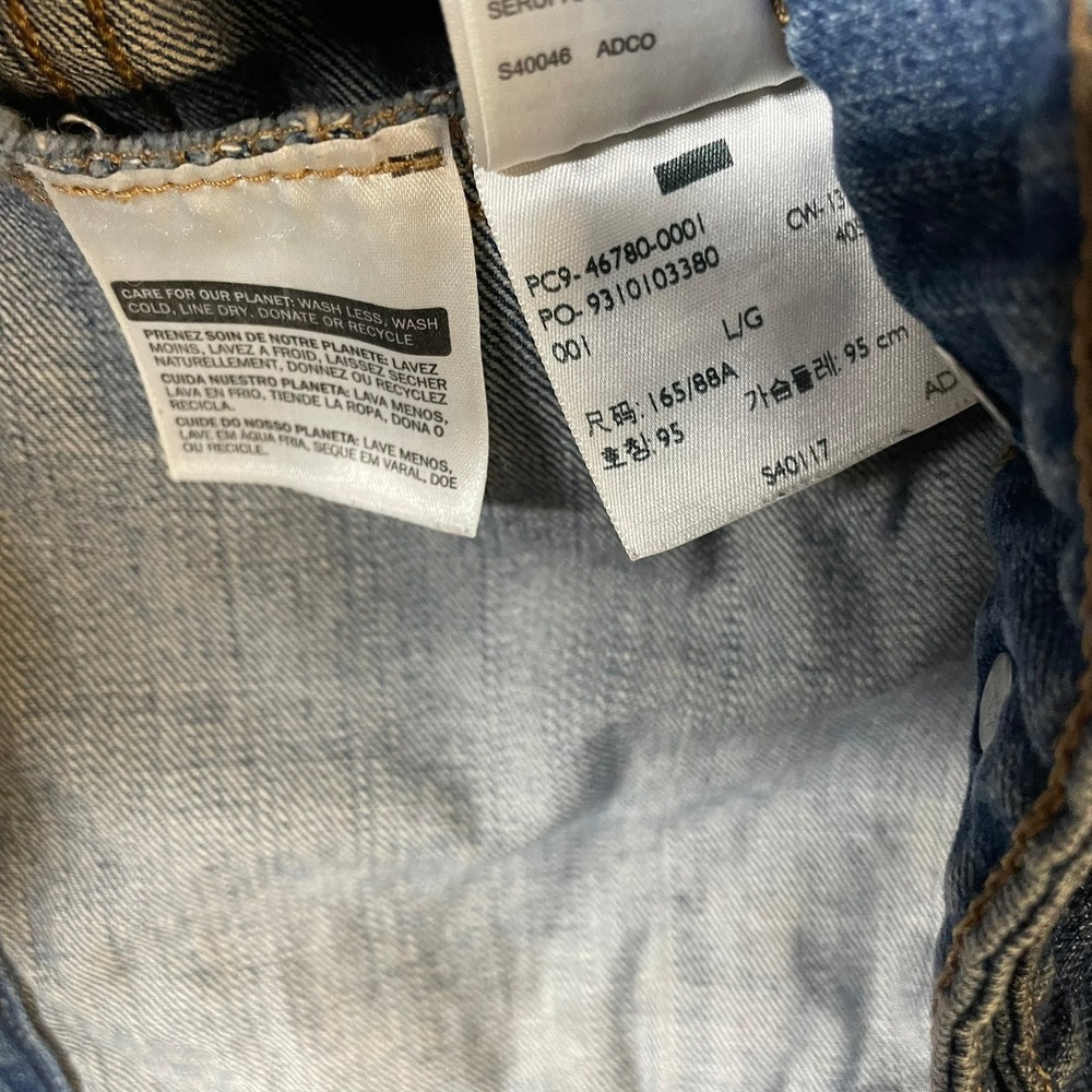 Levi Strauss & Co Denim Jacket Blue Trucker Style Made in Colombia‎ Size L G - Picture 8 of 8